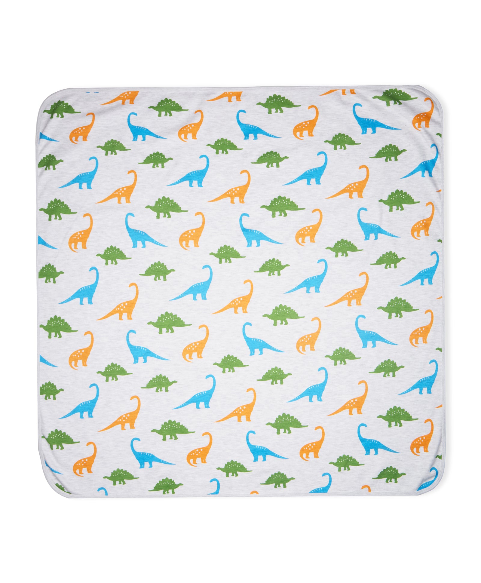 100% Cotton Interlock Baby Wrapper Dino Print & White Pack of 2