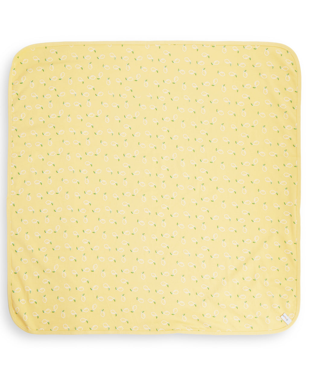 100% Cotton Interlock Hooded Baby Wrapper Lemon Print & White Pack of 2