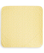 100% Cotton Interlock Hooded Baby Wrapper Lemon Print & White Pack of 2