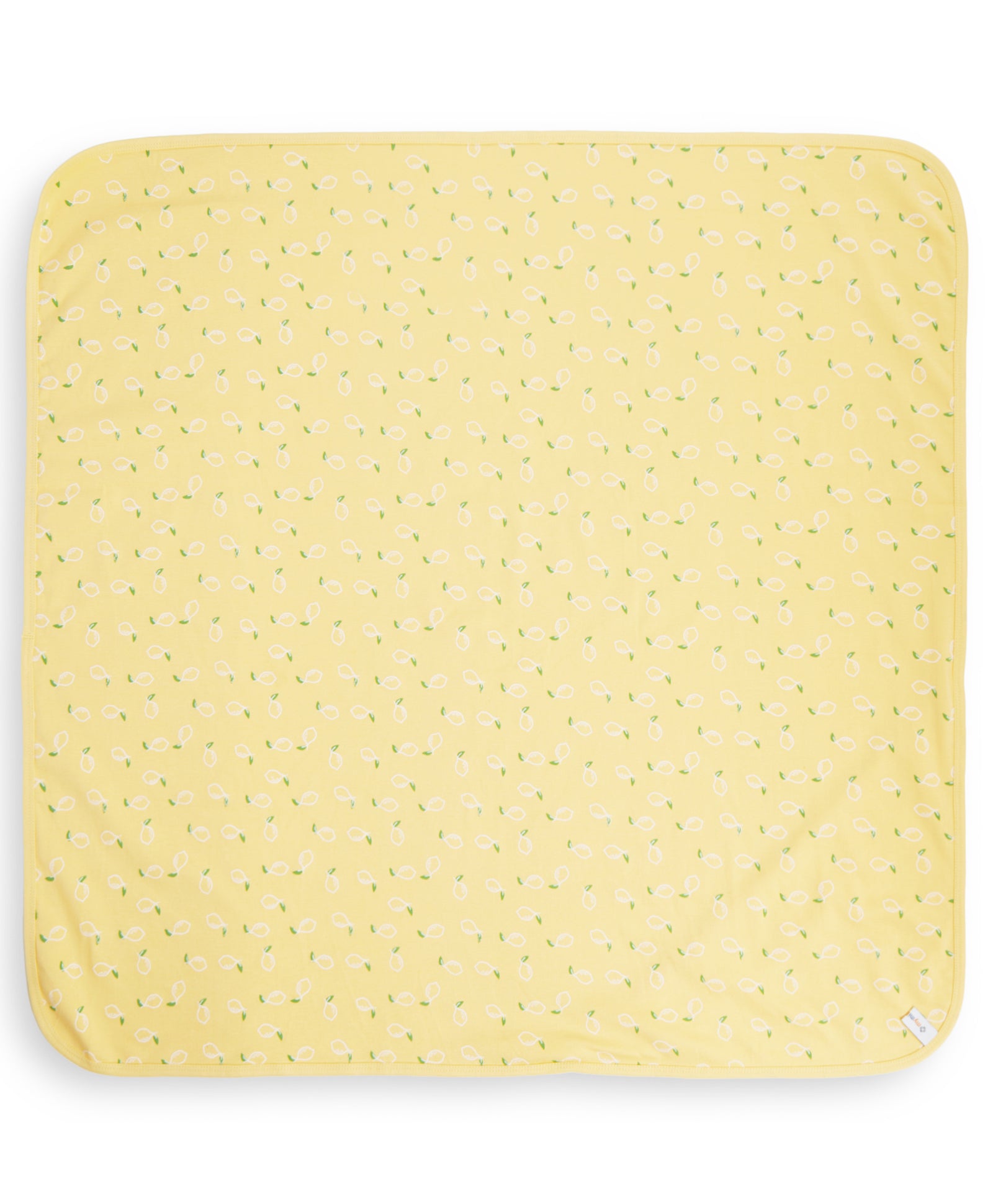 100% Cotton Interlock Hooded Baby Wrapper Lemon Print & White Pack of 2