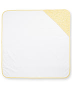 100% Cotton Interlock Hooded Baby Wrapper Lemon Print & White Pack of 2