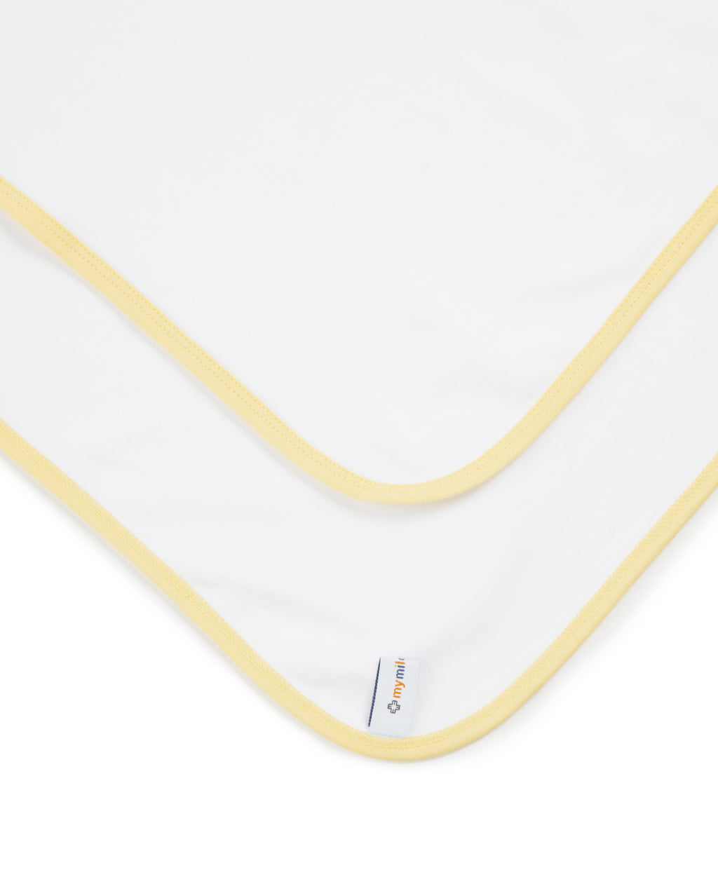 100% Cotton Interlock Hooded Baby Wrapper Lemon Print & White Pack of 2