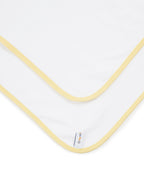 100% Cotton Interlock Hooded Baby Wrapper Lemon Print & White Pack of 2