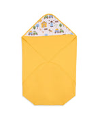 100% Cotton Interlock Hooded Baby Wrapper Barnyard Print & Samoan Sun Pack of 2