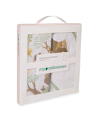 100% Cotton Interlock Hooded Baby Wrapper Woodland Wonders Print & Sage Green Pack of 2