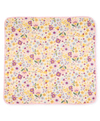 100% Cotton Interlock Hooded Baby Wrapper Floral Print & Pink Pack of 2
