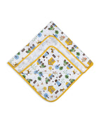 100% Cotton Interlock Baby Wrapper Barnyard Print & Samoan Sun Pack of 2