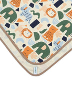 100% Cotton Interlock Baby Wrapper Animal Print & Fawn Pack of 2