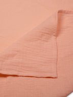 3 in 1 Muslin Swaddle Wrapper Pack of 2 (Size 41x41 Inches) Butterfly Print & Peach