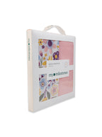 3 in 1 Muslin Swaddle Wrapper Pack of 2 (Size 41x41 Inches) Floral Print & Pink