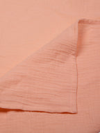 3 in 1 Muslin Swaddle Wrapper Pack of 2 (Size 41x41 Inches) Fruit Print & Peach