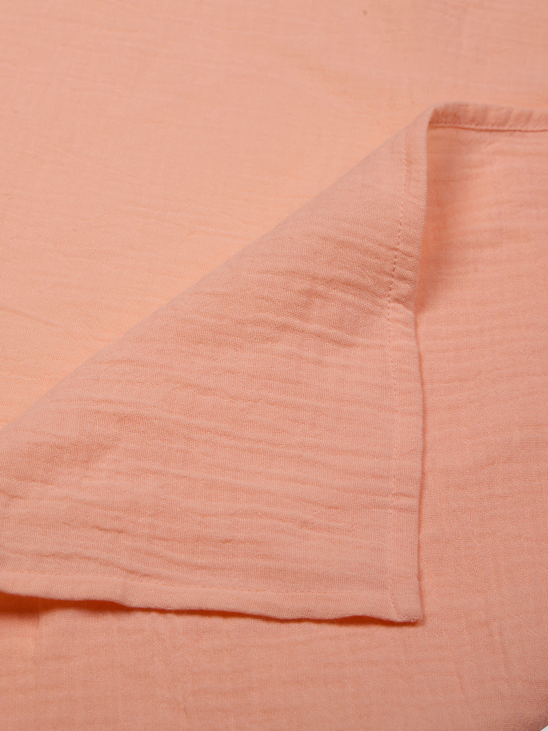 3 in 1 Muslin Swaddle Wrapper Pack of 2 (Size 41x41 Inches) Fruit Print & Peach