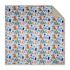100% Premium Cotton 4 Layered Baby Muslin Blanket Animal Print - Oatmeal - (43x43 Inches)