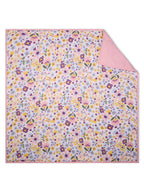 100% Premium Cotton 4 Layered Baby Muslin Blanket Floral Print & Pink - (43x43 Inches)