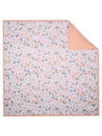 100% Premium Cotton 6 Layered Baby Muslin Blanket Butterfly Print & Peach - (43x43 Inches)