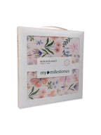 100% Premium Cotton 6 Layered Baby Muslin Blanket Butterfly Print & Peach - (43x43 Inches)