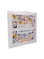 100% Premium Cotton 6 Layered Baby Muslin Blanket Floral Print & Pink - (43x43 Inches)