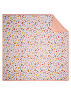 100% Premium Cotton 6 Layered Baby Muslin Blanket Fruit Print & Peach - (43x43 Inches)
