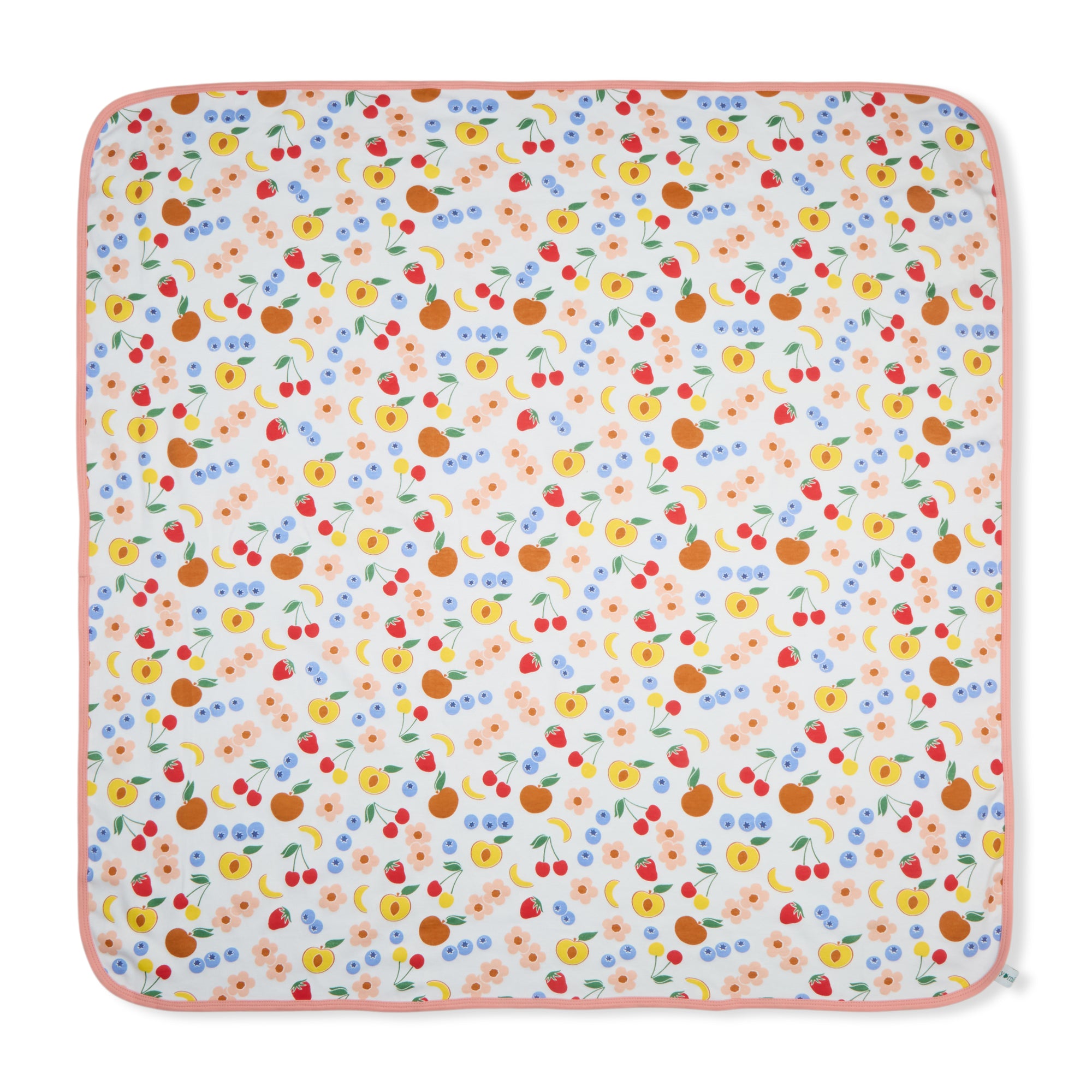 100% Cotton Interlock Baby Wrapper Fruit Print & Peach Pack of 2