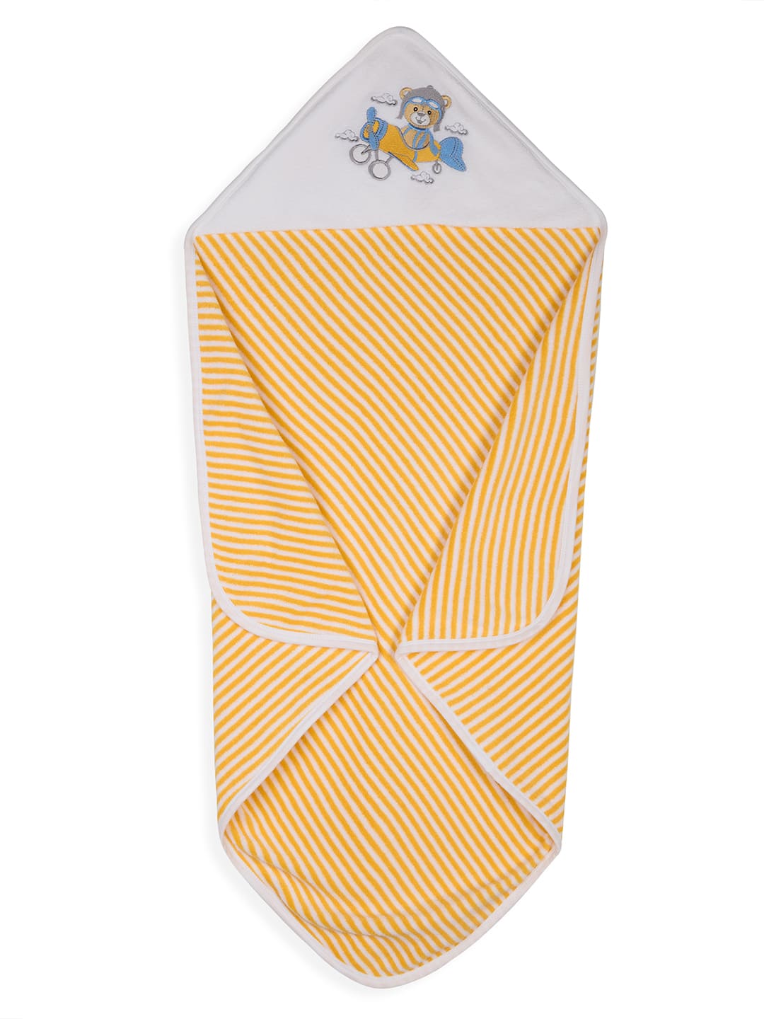 Premium Hooded Towels Aviator Benny Embroidery Stripes Pattern - Samoan Sun