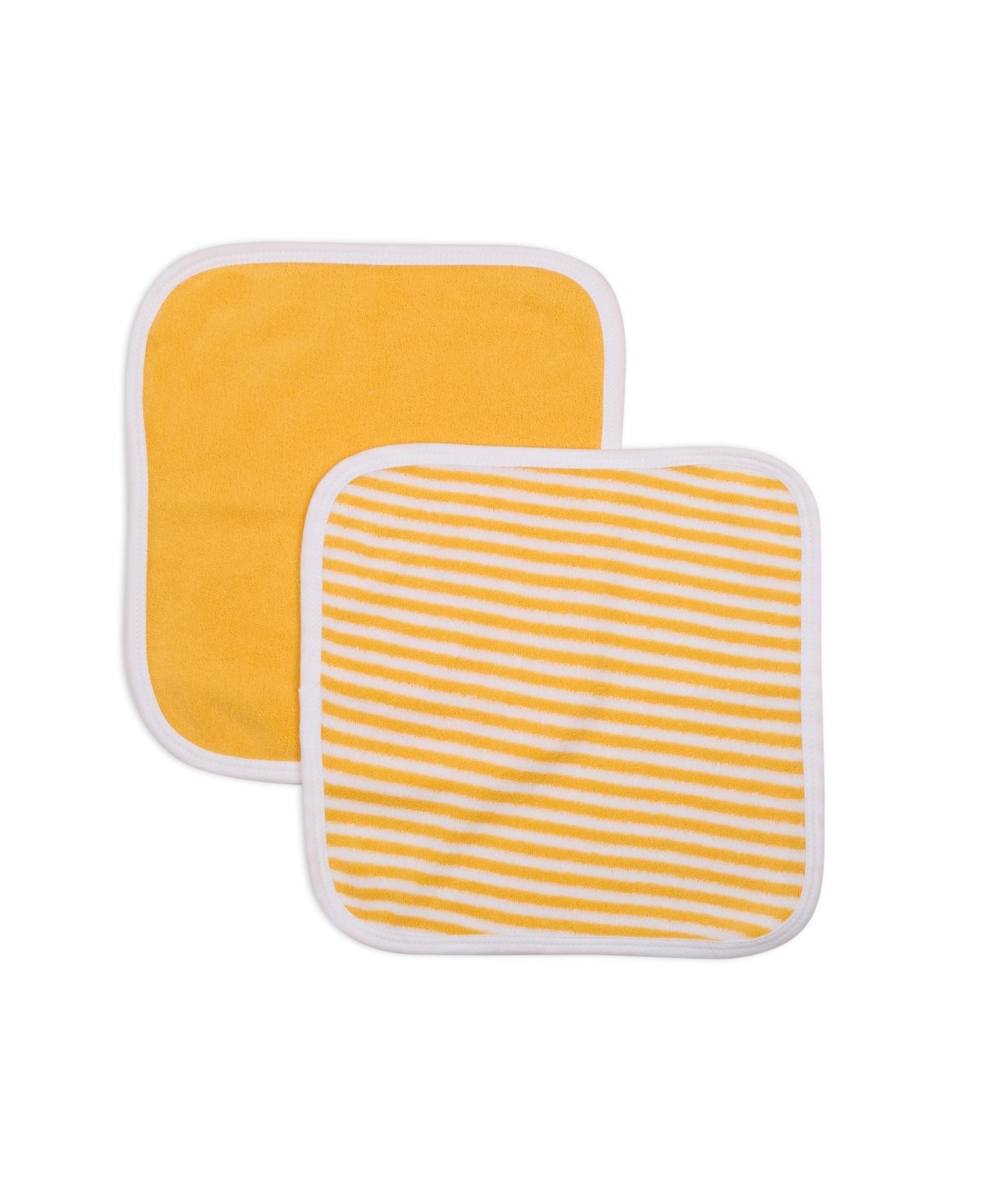 Premium Baby Washcloths – Pack of 5, 100% Cotton Terry, Ultra Soft & Absorbent (Samoan Sun)