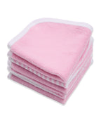 Premium Baby Washcloths – Pack of 5, 100% Cotton Terry, Ultra Soft & Absorbent (Parfait Pink)