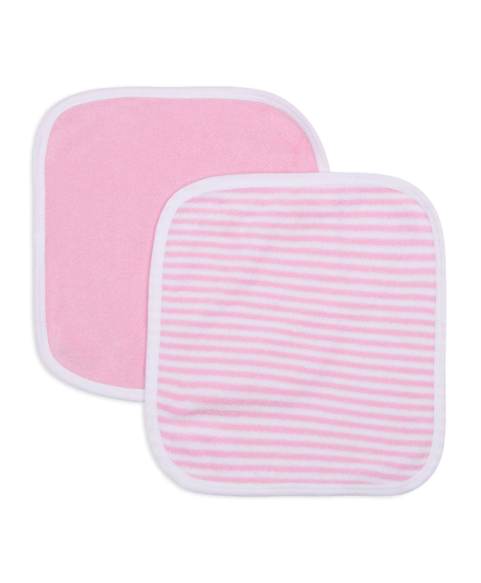 Premium Baby Washcloths – Pack of 5, 100% Cotton Terry, Ultra Soft & Absorbent (Parfait Pink)