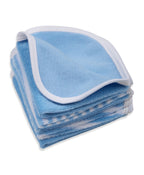Premium Baby Washcloths – Pack of 5, 100% Cotton Terry, Ultra Soft & Absorbent (Blue Bell)