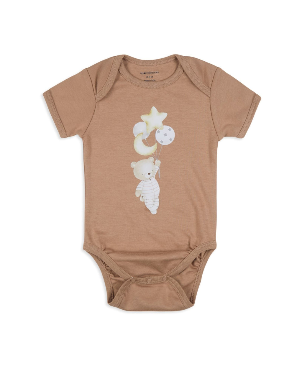 Infant Essentials Gift Set Short Sleeves Fawn - 8 Pieces