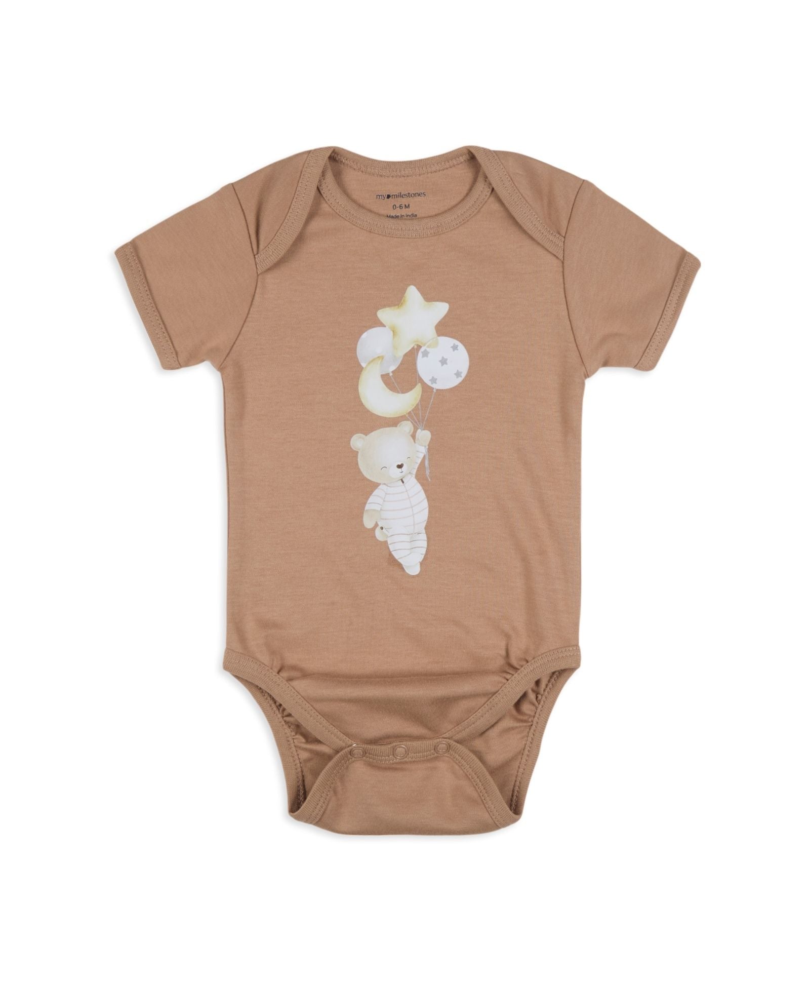 Infant Essentials Gift Set Short Sleeves Fawn - 8 Pieces