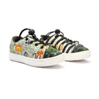 Kids Jungle Sneakers | Fancy Corded Shoes with Velcro Strap | Comfortable & Durable Footwear