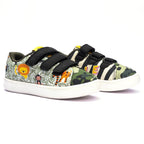 Kids Jungle Straps Sneakers | Nature-Inspired Low-Top Shoes with Velcro | Lightweight & Anti-Skid Sneakers for Kids