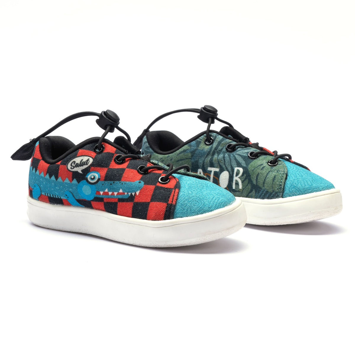Kids Jungle Straps Sneakers | Nature-Inspired Low-Top Shoes with Velcro | Lightweight & Anti-Skid Sneakers for Kids