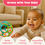 Grippy O-ball for early grasping by infants