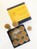 Pure Beeswax Tealights set of 18