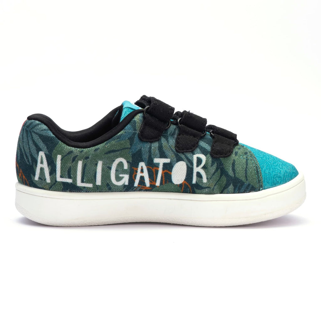 Kids Alligator Straps Sneakers | Stylish Corded Low-Top Shoes | Lightweight & Anti-Skid Sneakers for Kids