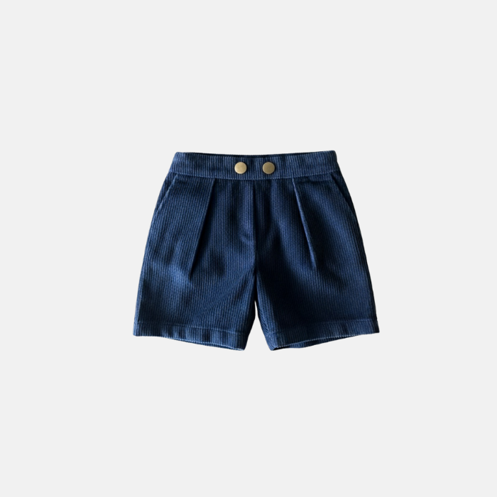 Blue Corduroy Shorts
