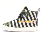 Kids Jungle Hi-Top Sneakers | Wild-Themed Corded Lace-Up Shoes | Lightweight & Anti-Skid Footwear for Kids