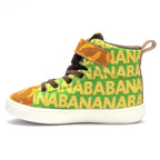 Kids Monkey Hi-Top Sneakers | Playful Corded Lace-Up Shoes | Lightweight & Anti-Skid Sneakers for Kids