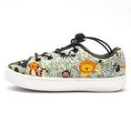Kids Jungle Sneakers | Fancy Corded Shoes with Velcro Strap | Comfortable & Durable Footwear