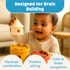 Silicone Castle Stacker for Beach Time, bath time fun and imaginative play