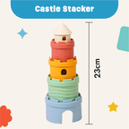 Silicone Castle Stacker for Beach Time, bath time fun and imaginative play