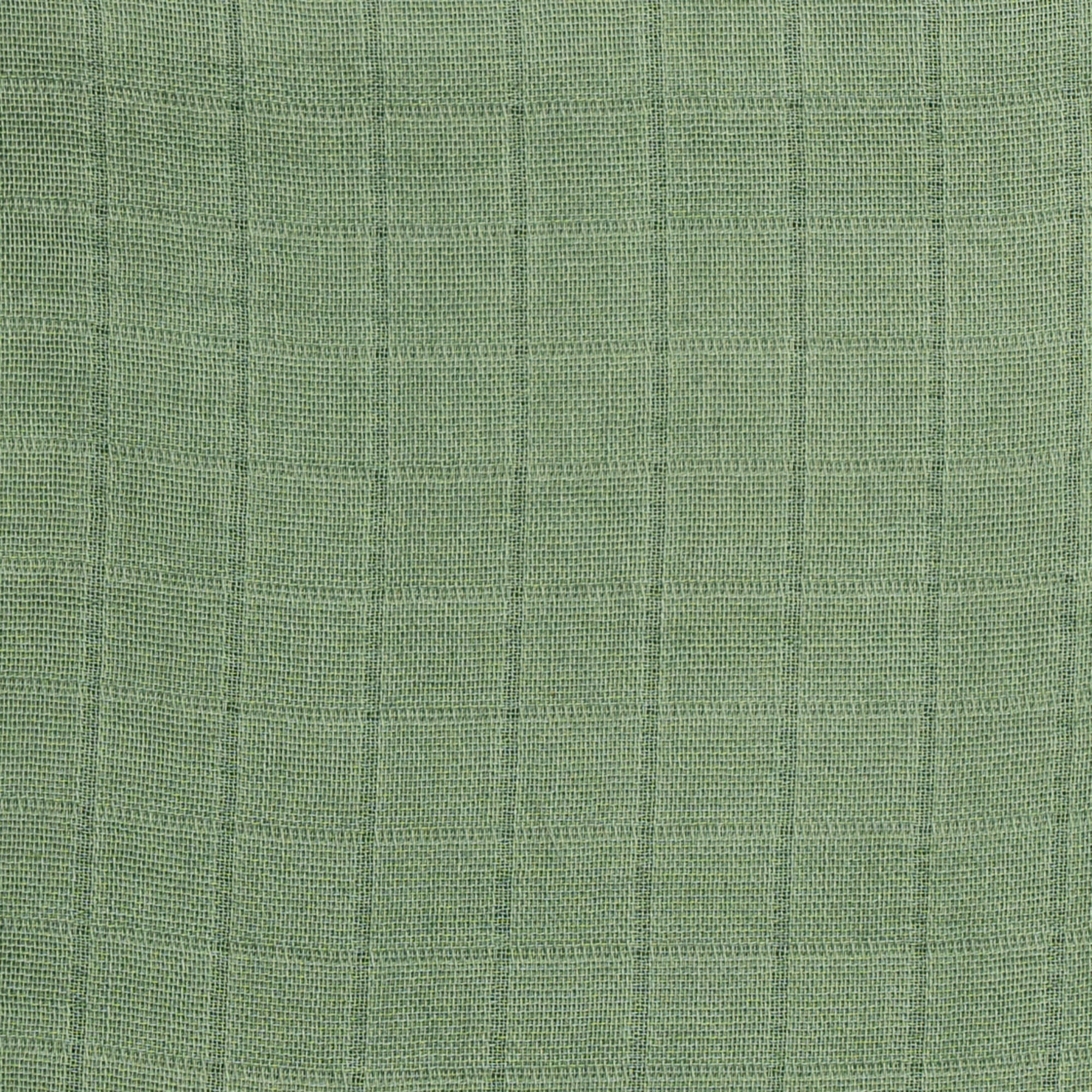 Unisex Organic Cotton Muslin Swaddles, 0-1 years-Palm Paradise-Green