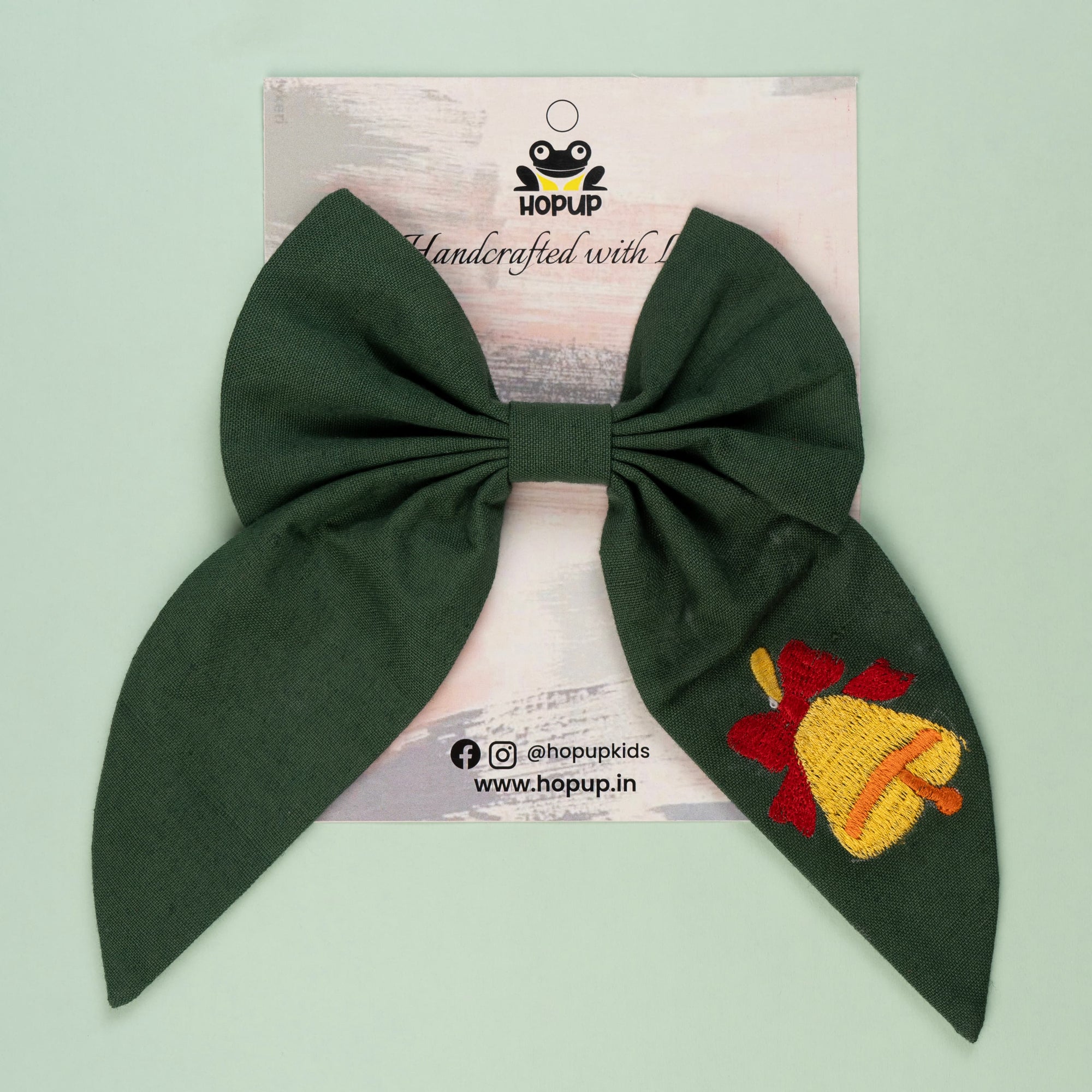 JingleCharm – Christmas Bell Hair Bow