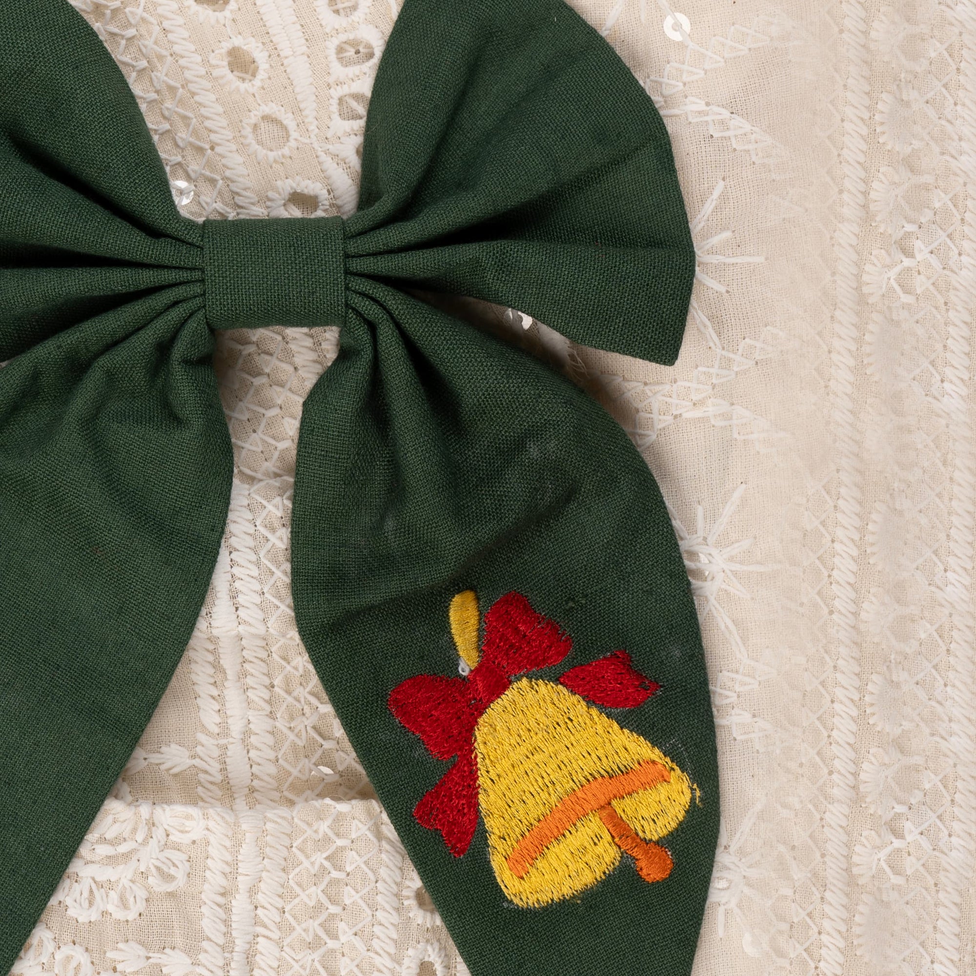 JingleCharm – Christmas Bell Hair Bow