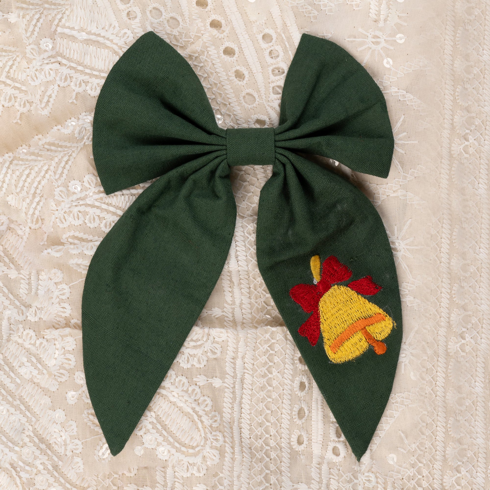 JingleCharm – Christmas Bell Hair Bow