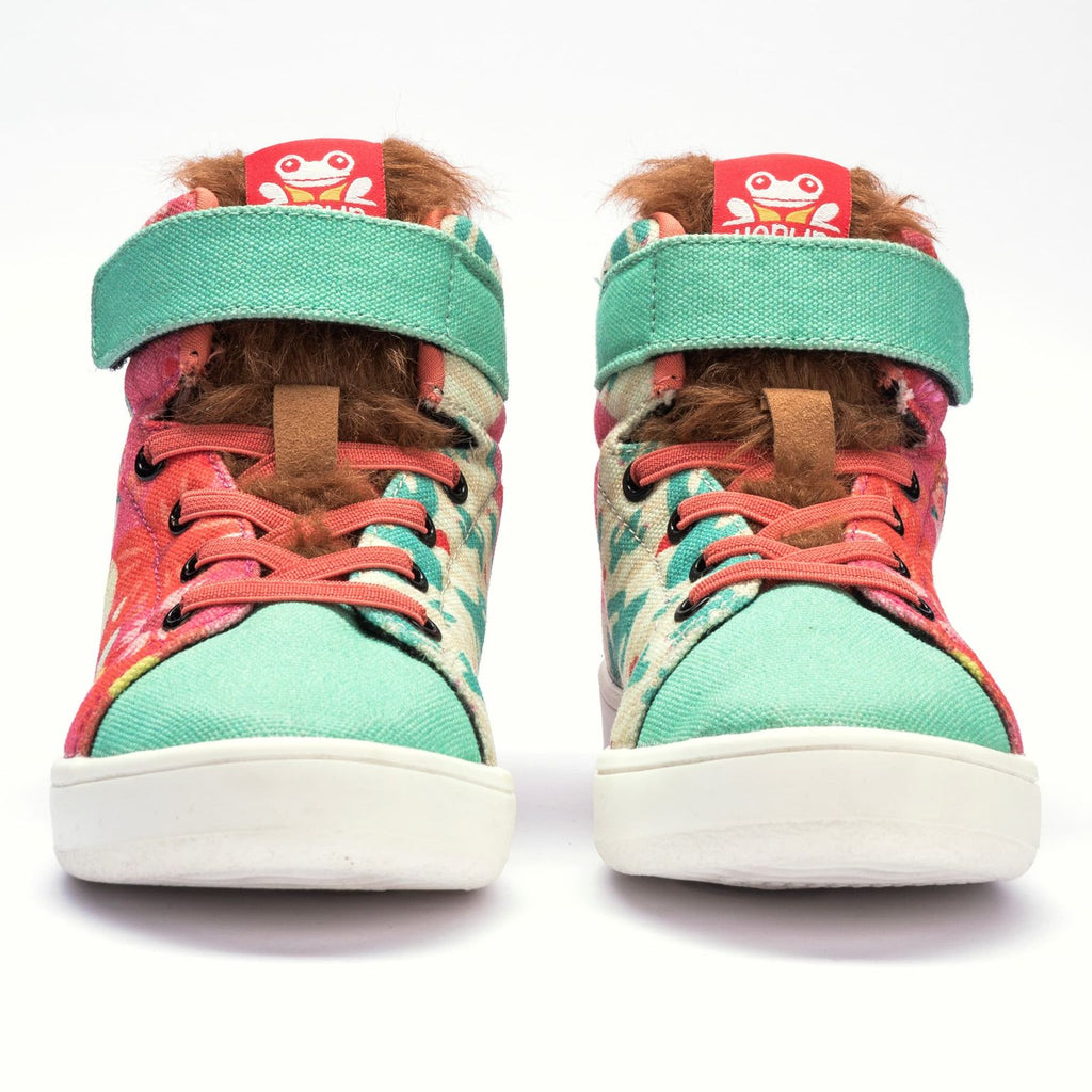 Kids Sheep Hi-Top Sneakers | Playful Corded Lace-Up Shoes | Lightweight & Anti-Skid Sneakers for Kids