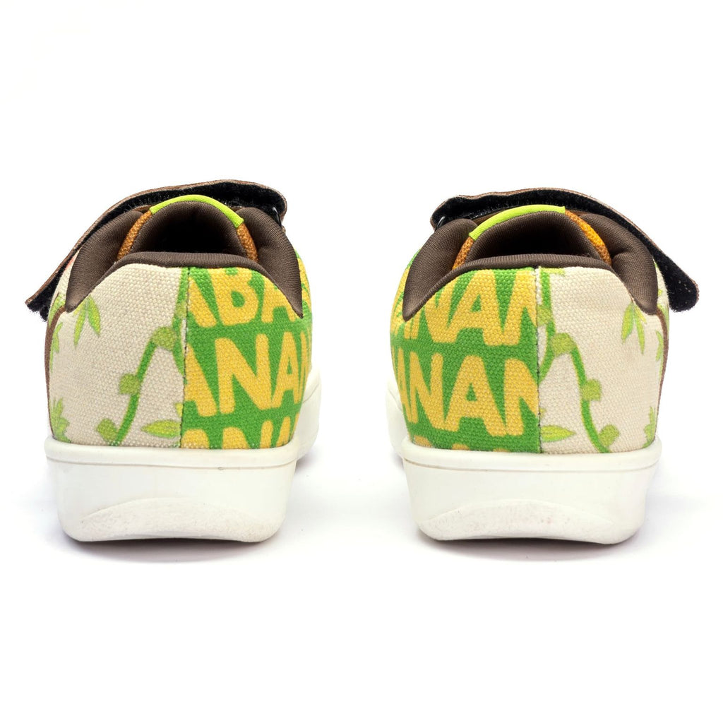 Kids Monkey Straps Sneakers | Playful Corded Low-Top Shoes | Lightweight & Anti-Skid Sneakers for Kids