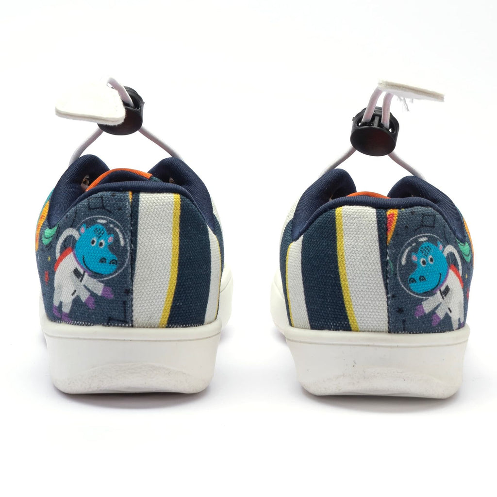 Kids Space Sneakers| Fancy & Comfortable Velcro Shoes with Cord Laces