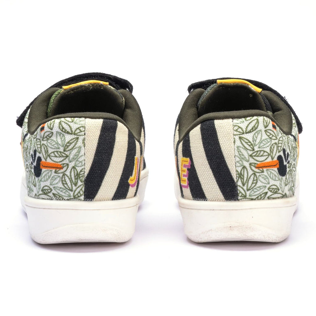 Kids Jungle Straps Sneakers | Nature-Inspired Low-Top Shoes with Velcro | Lightweight & Anti-Skid Sneakers for Kids